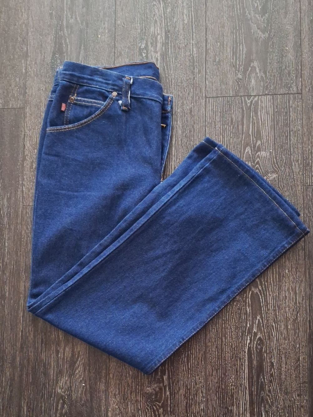 Womens Red Kap Bootcut Jeans in Dark Blue - Classic Comfort